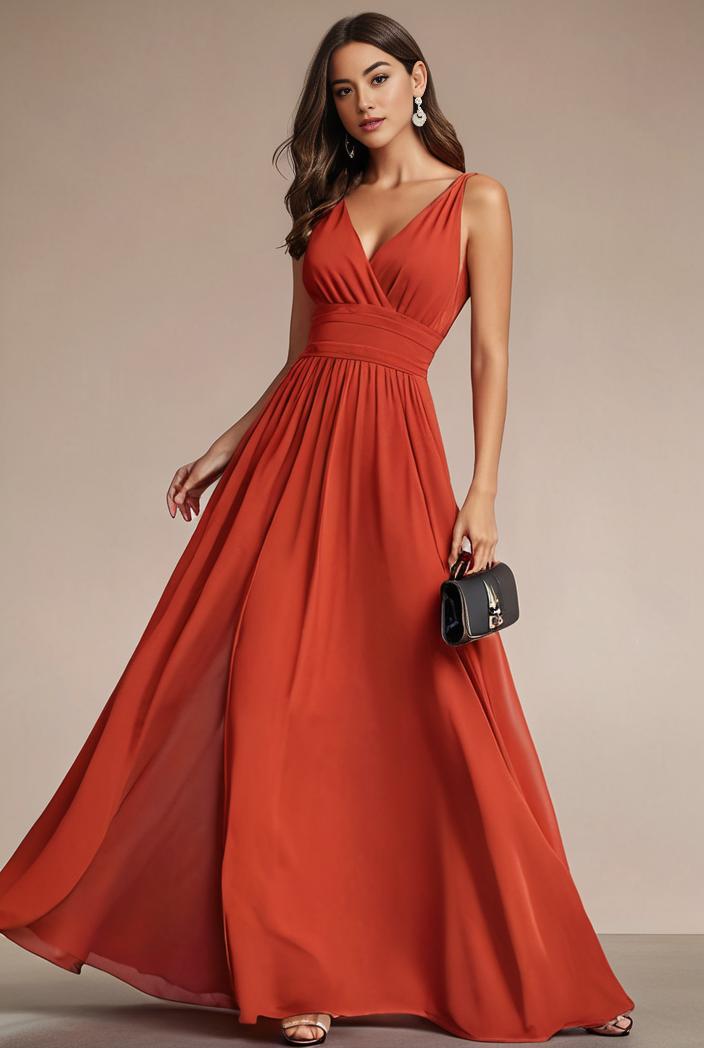 convertible chiffon lace open back spaghetti straps bridesmaid dress 141706