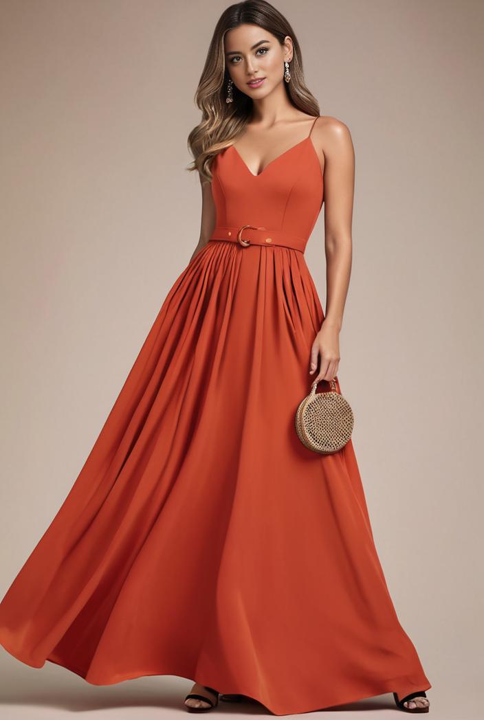 convertible chiffon lace open back spaghetti straps bridesmaid dress 141707