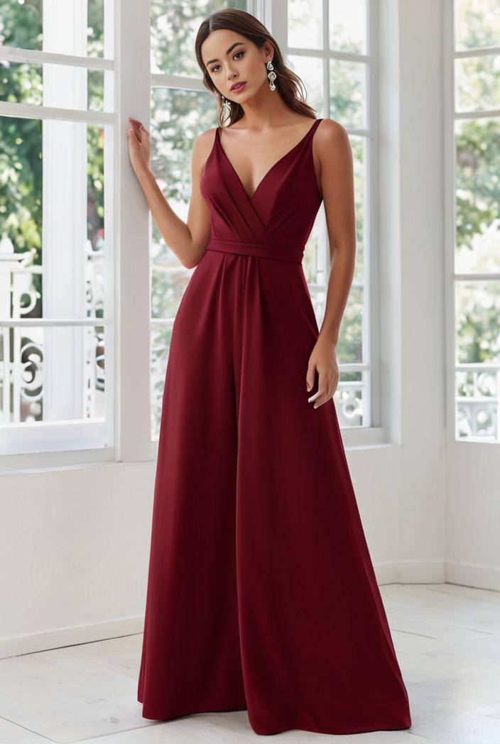 convertible chiffon lace open back spaghetti straps bridesmaid dress 141780