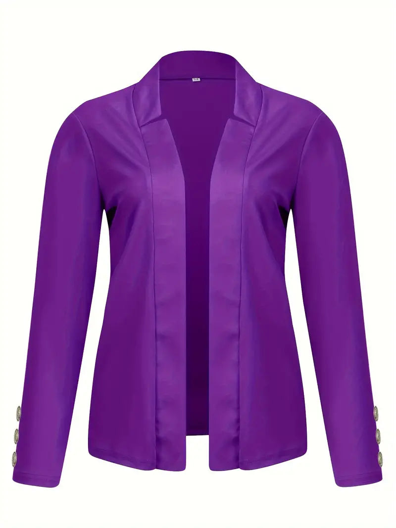 Sophisticated Office Blazer with Stylish Button Detail