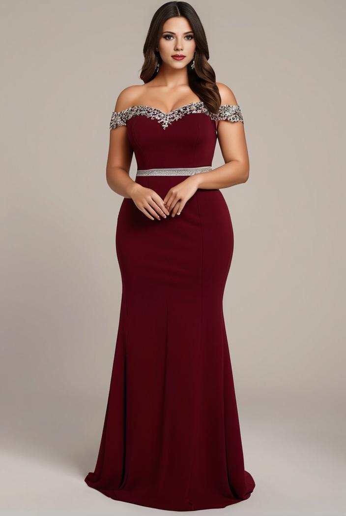 stylish plus size bodycon deep v neck sequin evening dress 106004