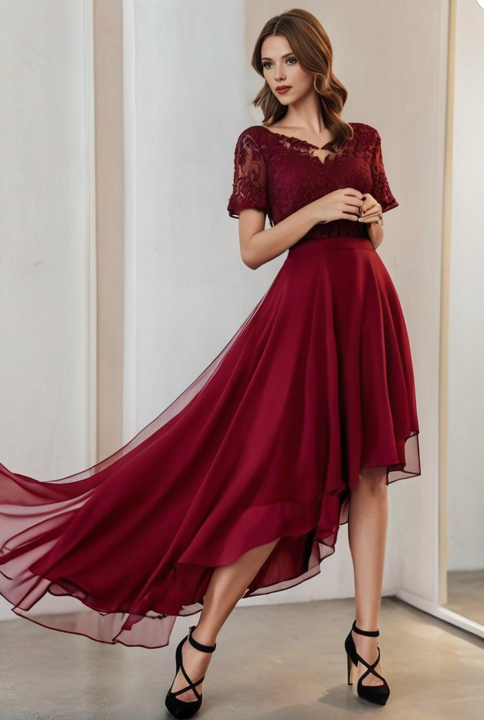 3 4 sleeve sheer sequin stripe high low hem evening dress 115874