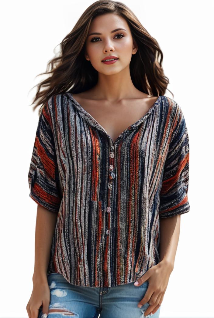 plus size boho top women s plus allover paisley print half sleeve v neck slight stretch top 134799