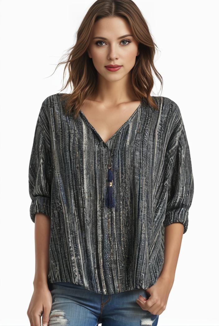 plus size boho top women s plus allover paisley print half sleeve v neck slight stretch top 134809