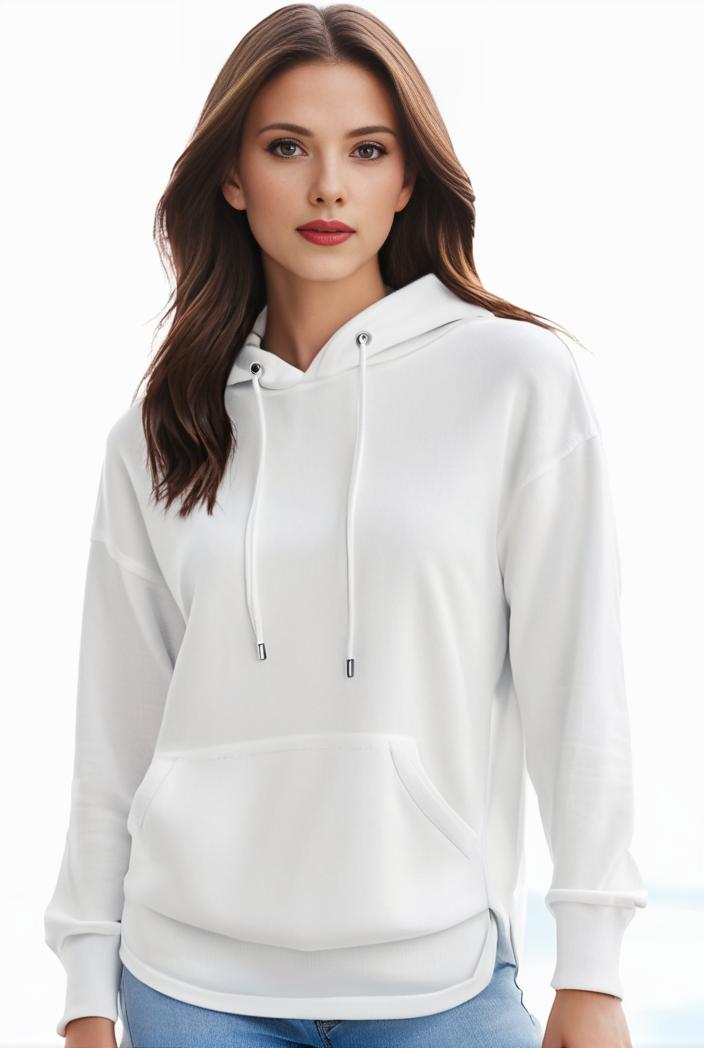 plus size casual sweatshirt women s plus solid cut out long sleeve slight stretch drawstring hoodie with pocket 135285