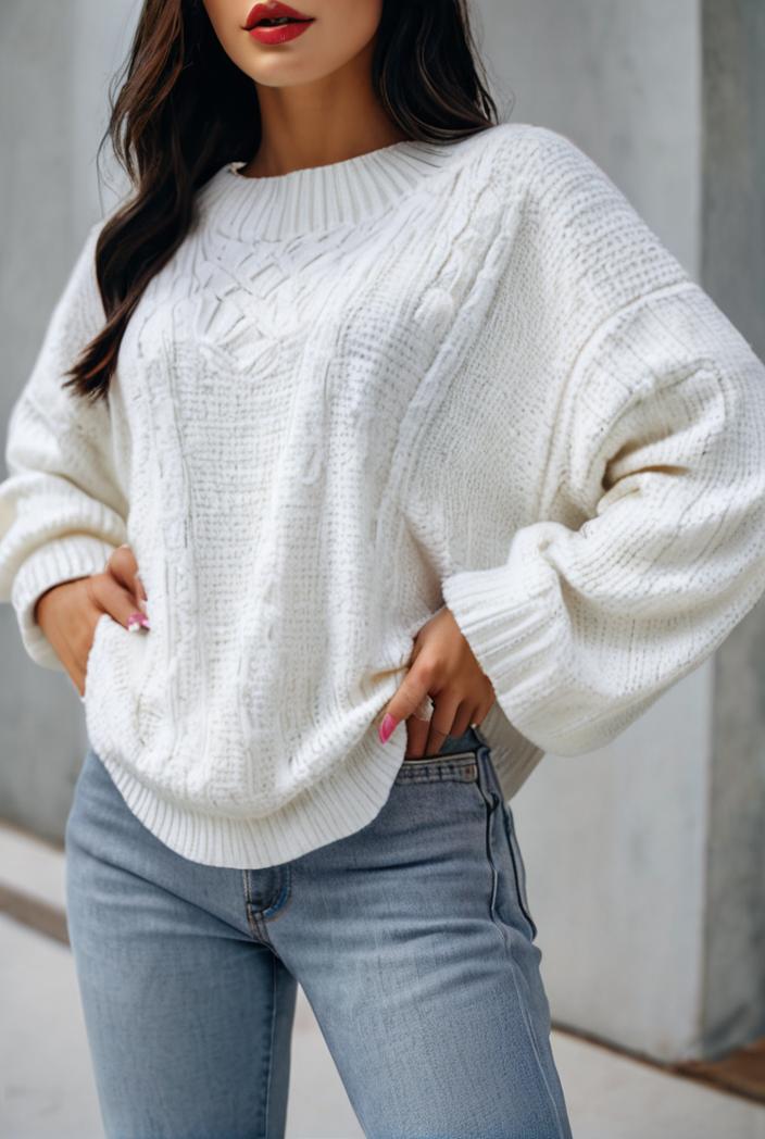 plus size casual sweatshirt women s plus solid waffle pattern long sleeve round neck sweatshirt 135318