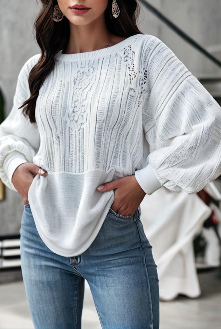 plus size casual sweatshirt women s plus solid waffle pattern long sleeve round neck sweatshirt 135321