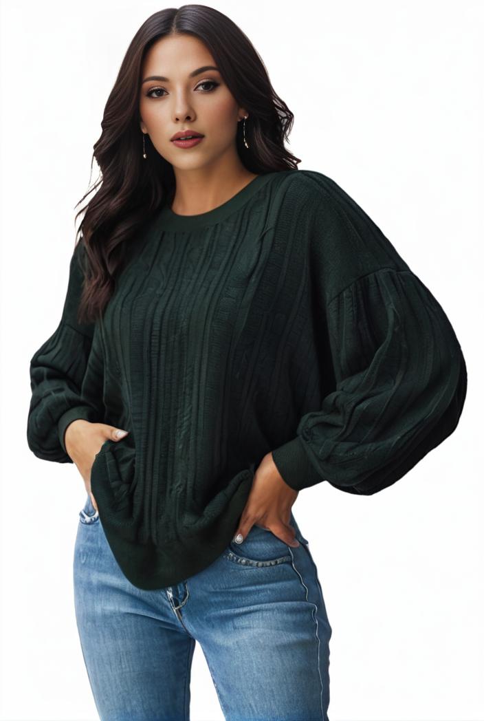 plus size casual sweatshirt women s plus solid waffle pattern long sleeve round neck sweatshirt 135337