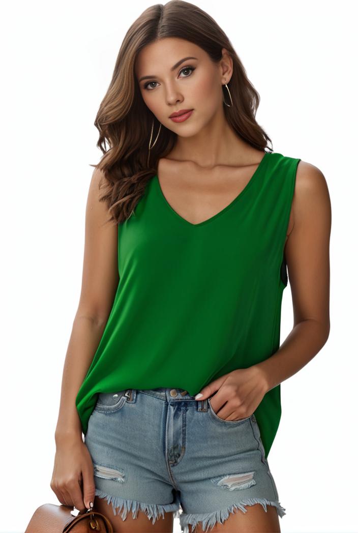 plus size casual tank top women s plus solid square neck pleated medium stretch tank top 135543