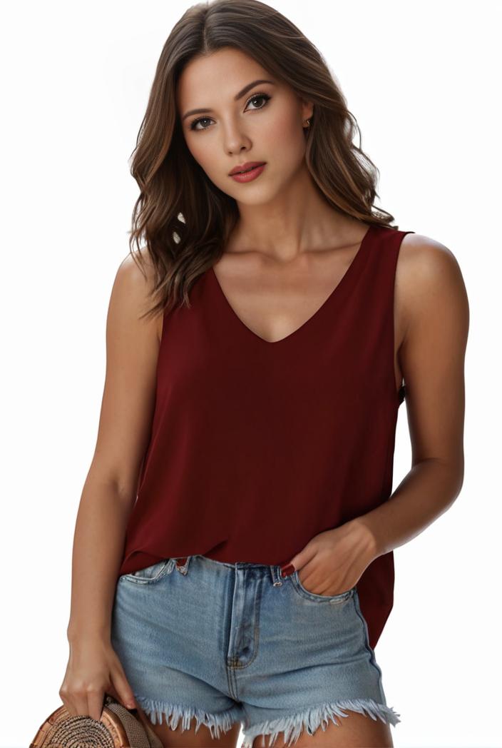 plus size casual tank top women s plus solid square neck pleated medium stretch tank top 135558