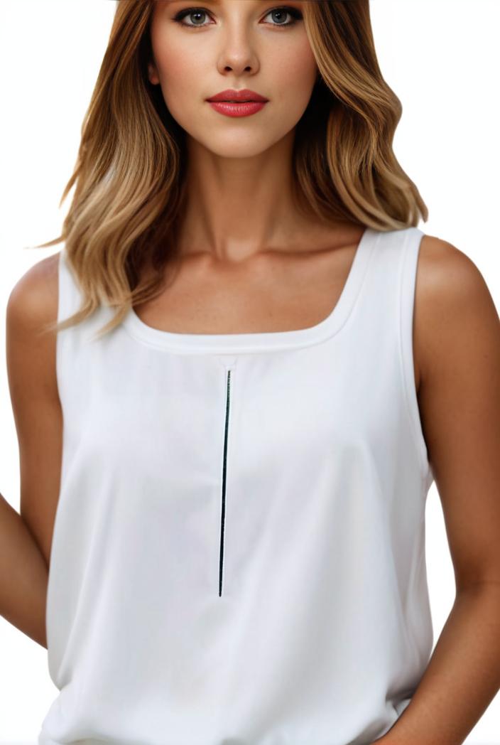 plus size casual tank top women s plus solid square neck slight stretch pleated tank top 135579