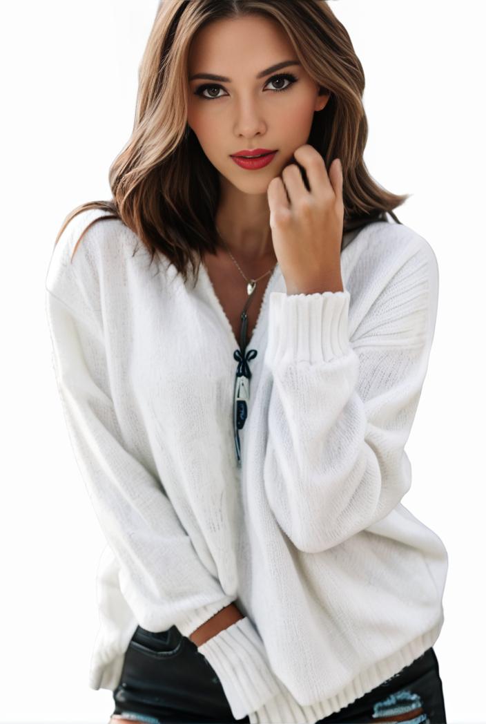 plus size casual top women s plus star print zip up long sleeve round neck slight stretch top 135718