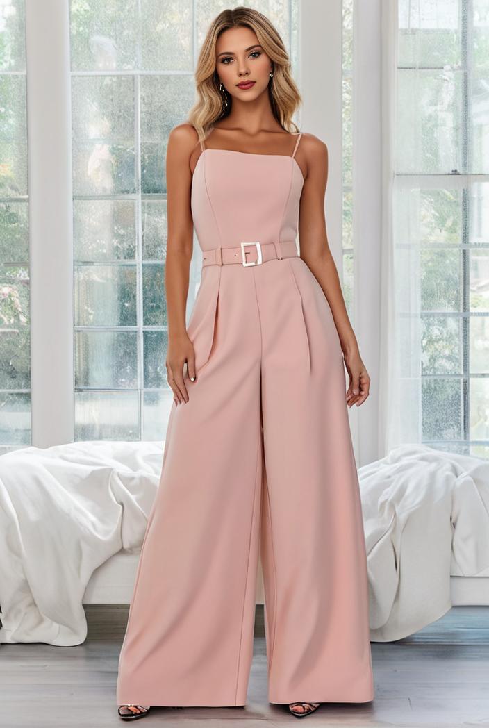 flowy chiffon one shoulder with three straps bridesmaid dress 122064