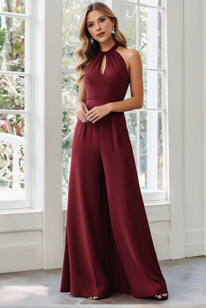 flowy chiffon one shoulder with three straps bridesmaid dress 122072
