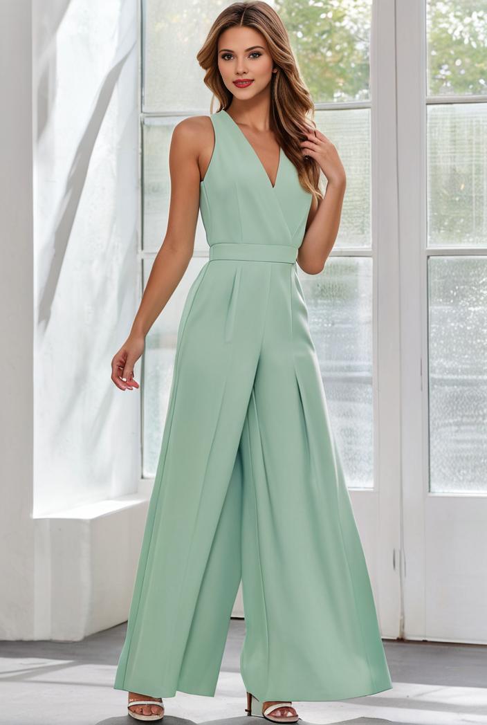 flowy chiffon one shoulder with three straps bridesmaid dress 122088