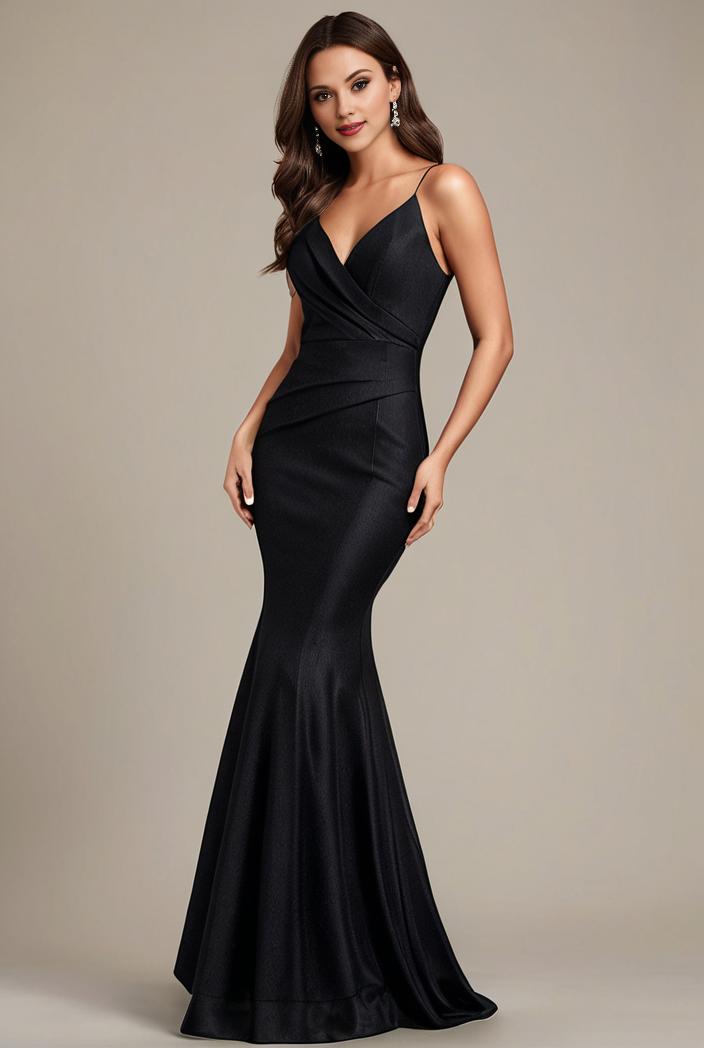 glitter spaghetti strap u veck open back bodycon stretchy evening dress 122443