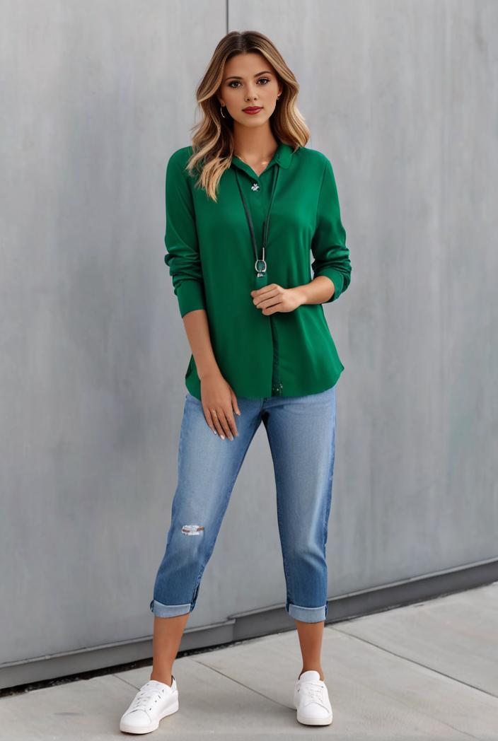 office work lapel stylish button front blazer 126109