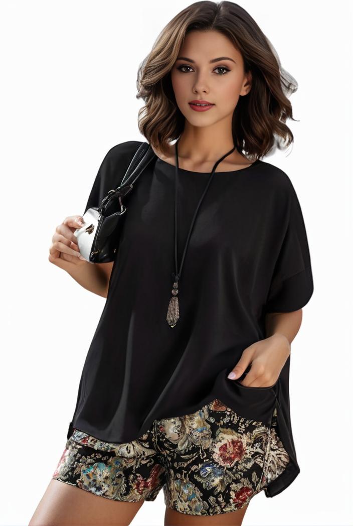 plus size casual pajama two piece set women s plus leopard heart print short sleeve tee shorts pajama 2 piece set 128629