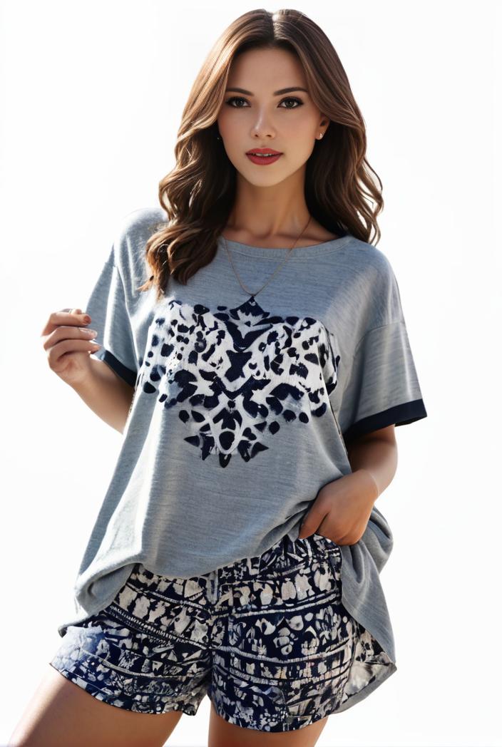 plus size casual pajama two piece set women s plus leopard heart print short sleeve tee shorts pajama 2 piece set 128642