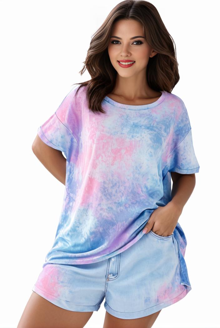 plus size casual pajama two piece set women s plus leopard heart print short sleeve tee shorts pajama 2 piece set 128666