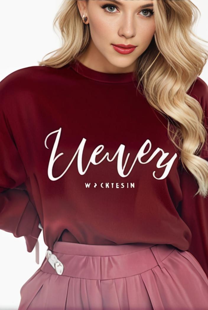 plus size casual sweatshirt women s plus ombre letter heart print raglan sleeve round neck slight stretch pullover sweatshirt 128799