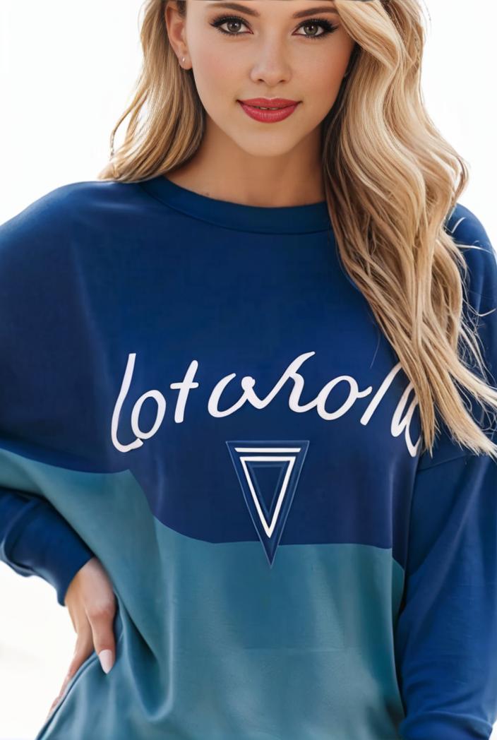 plus size casual sweatshirt women s plus ombre letter heart print raglan sleeve round neck slight stretch pullover sweatshirt 128809