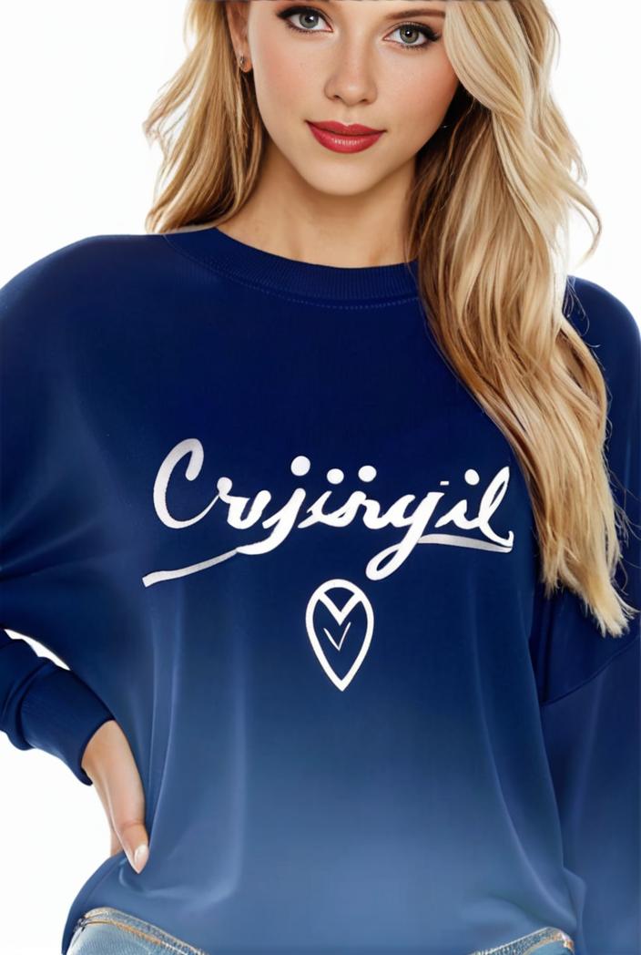 plus size casual sweatshirt women s plus ombre letter heart print raglan sleeve round neck slight stretch pullover sweatshirt 128813