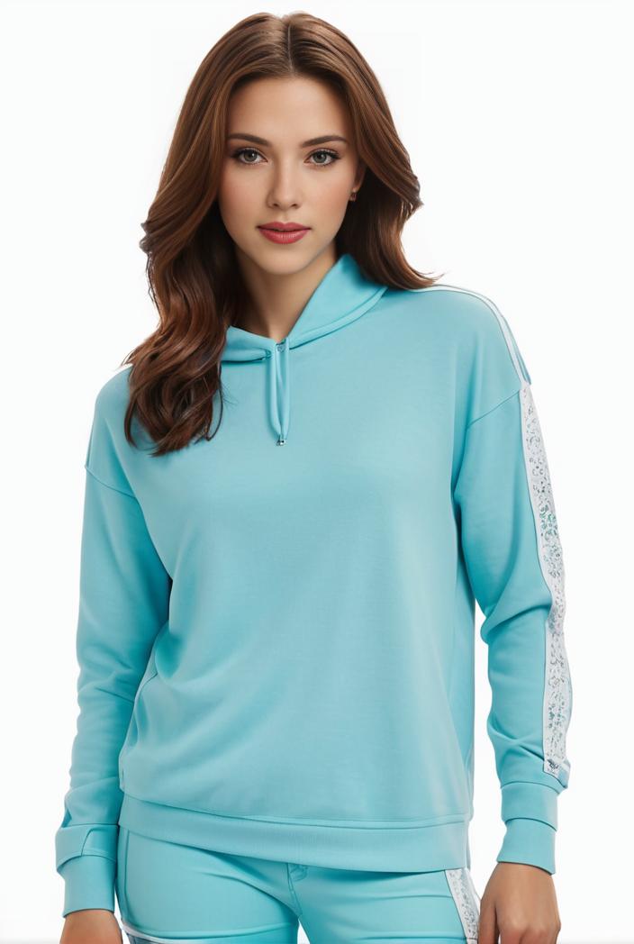 plus size casual sweatshirt women s plus solid cut out long sleeve slight stretch drawstring hoodie with pocket 128857