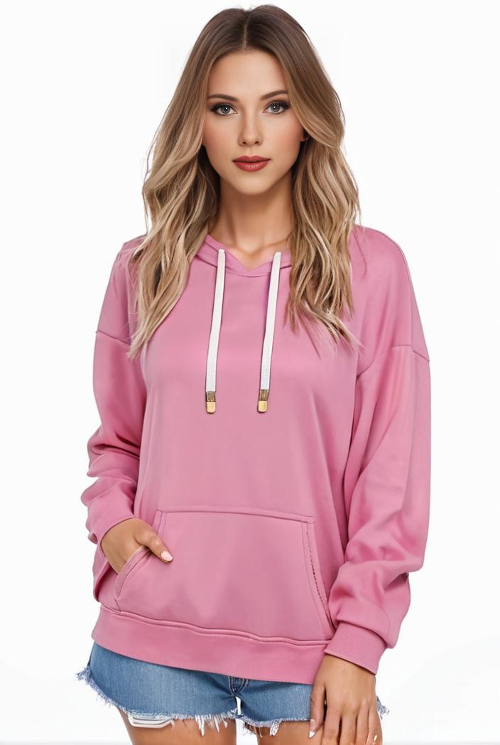 plus size casual sweatshirt women s plus solid cut out long sleeve slight stretch drawstring hoodie with pocket 128856