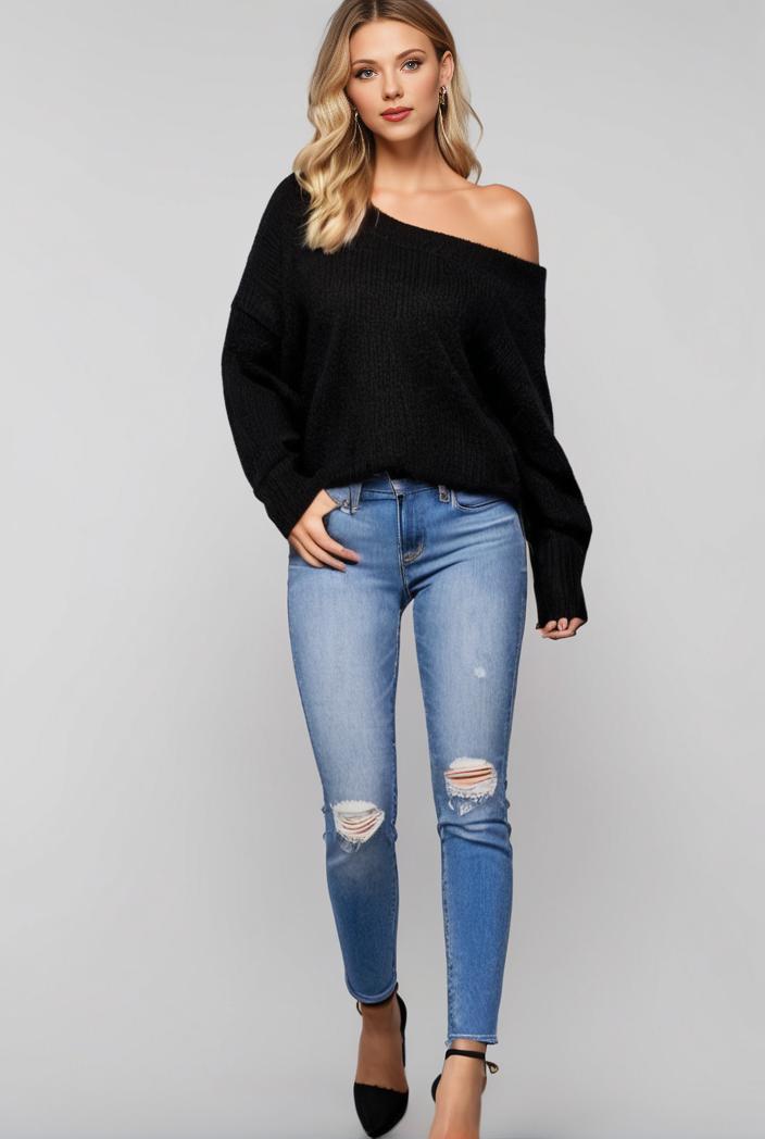 curvy high waist ripped raw hem cropped skinny denim jeans 113865