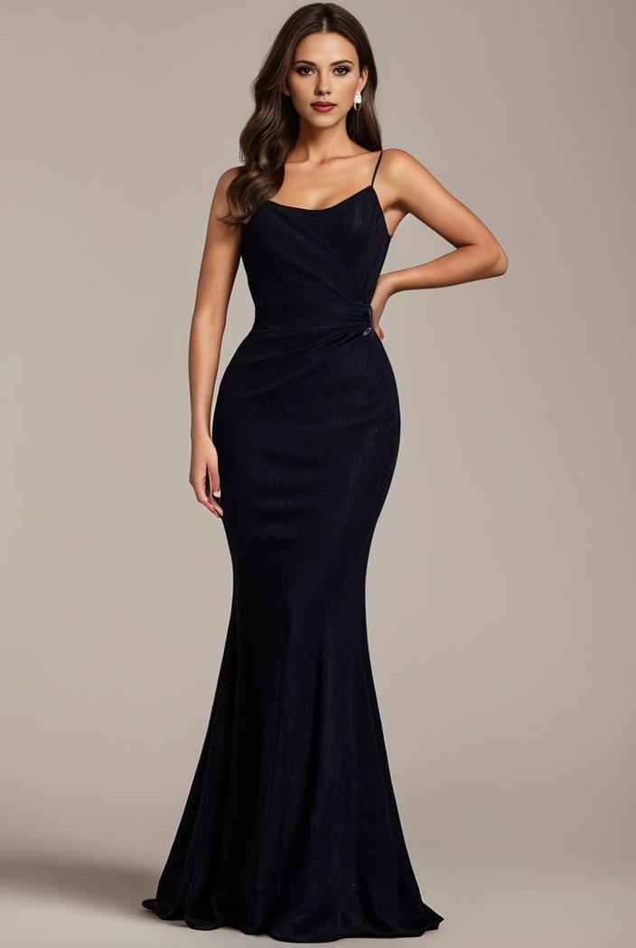 glitter spaghetti strap u veck open back bodycon stretchy evening dress 122887