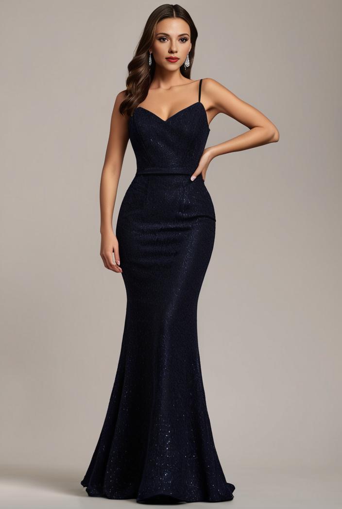 glitter spaghetti strap u veck open back bodycon stretchy evening dress 122888