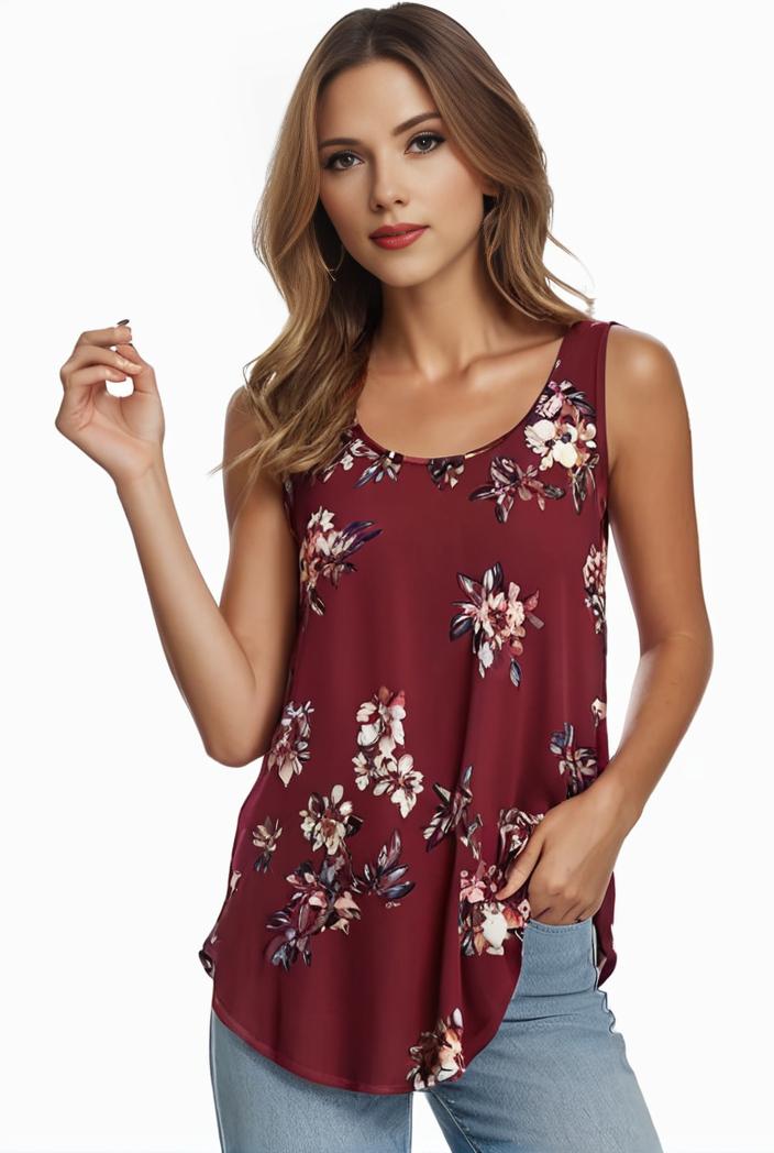 plus size boho tank top women s plus paisley print square neck medium stretch ruched tank top 128900