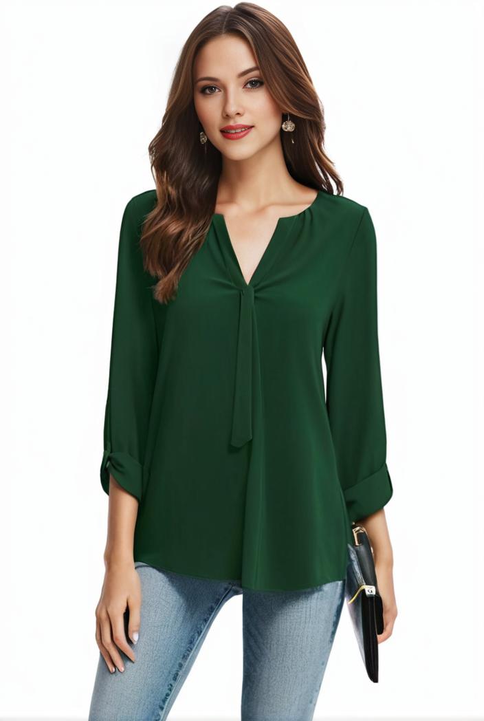 plus size casual blouse women s plus solid half sleeve turn down collar tunic top 128946