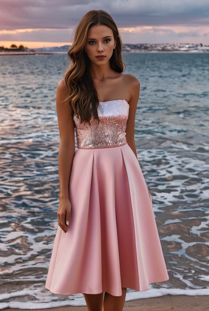 short lace halter neck backless chiffon homecoming dress 139017