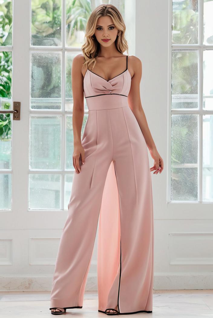 flowy chiffon one shoulder with three straps bridesmaid dress 116464