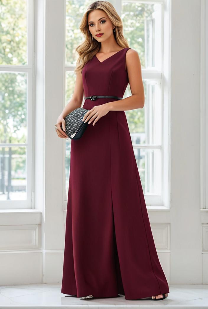 flowy chiffon one shoulder with three straps bridesmaid dress 116474