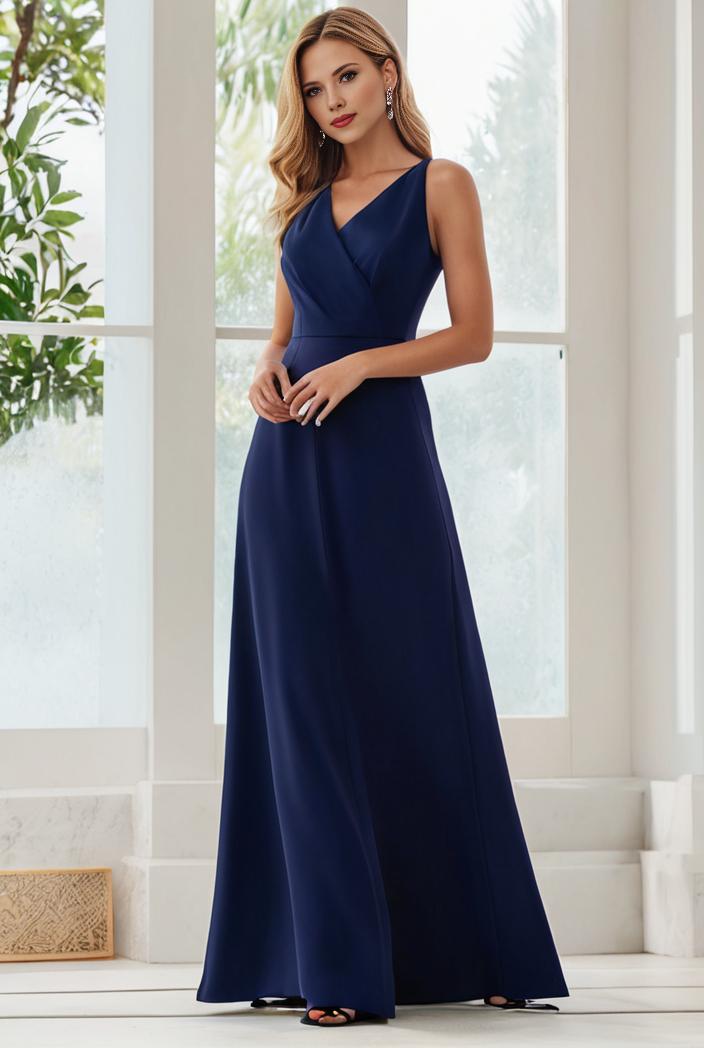 flowy chiffon one shoulder with three straps bridesmaid dress 116496