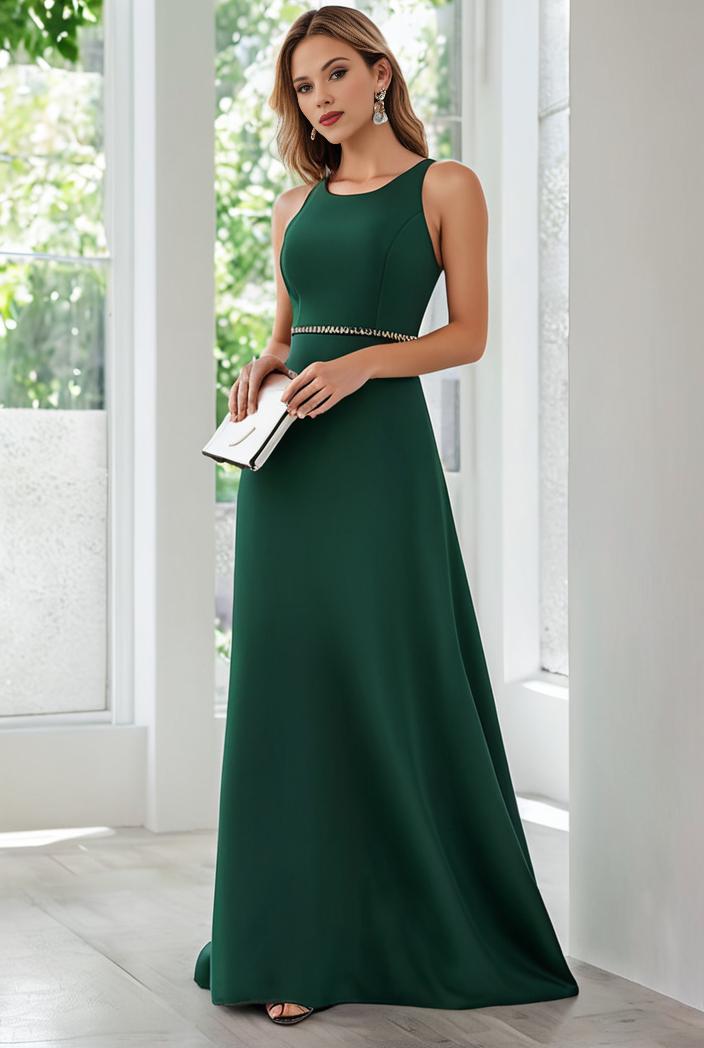 flowy chiffon one shoulder with three straps bridesmaid dress 116507