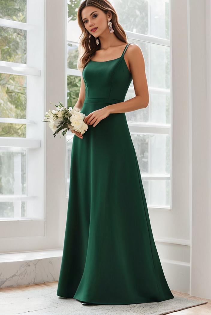 flowy chiffon one shoulder with three straps bridesmaid dress 116509