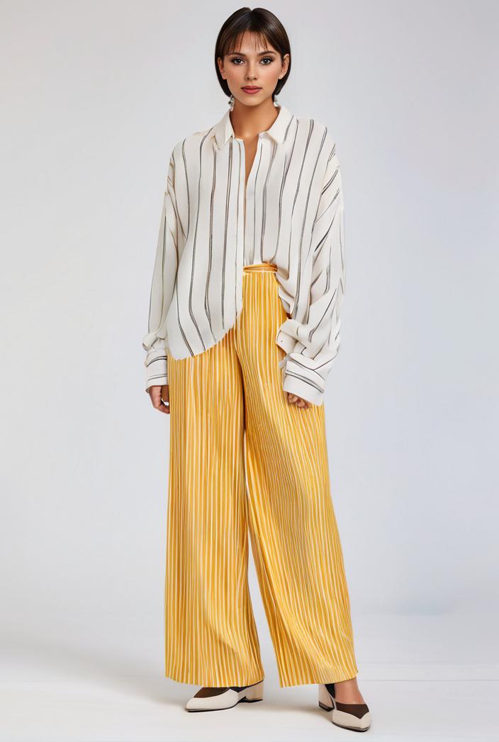 pleated high waist commuting temperament maxi dress 120745