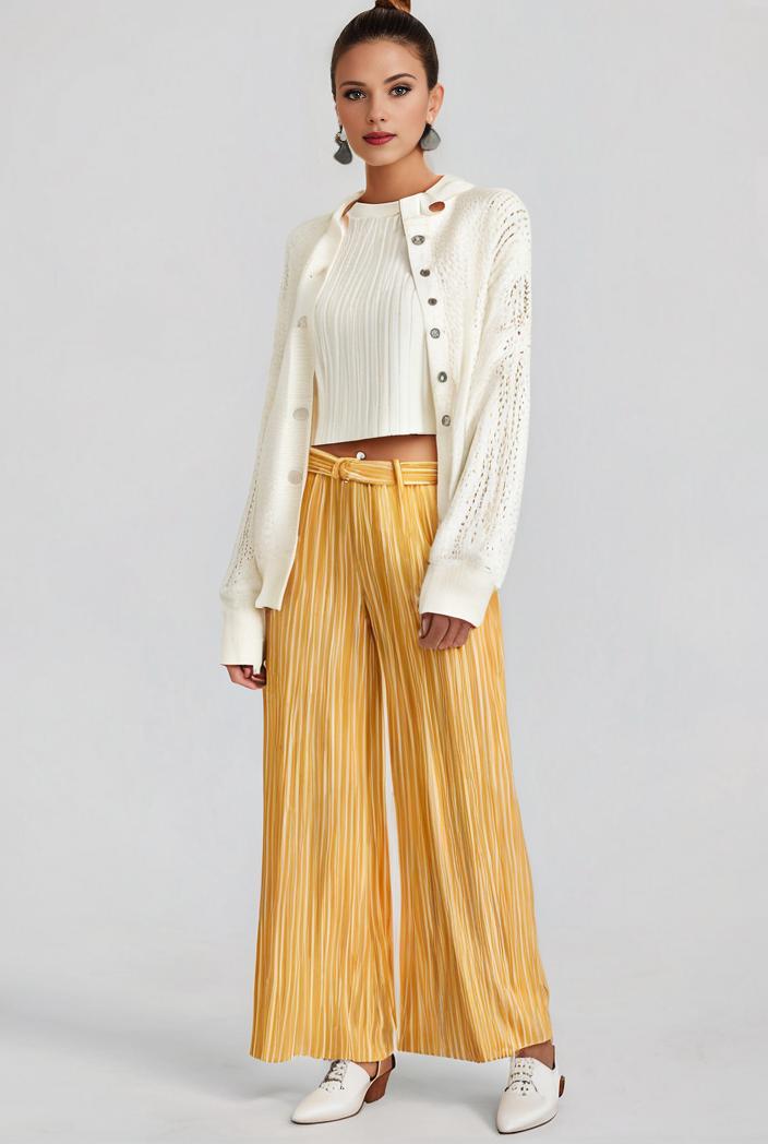 pleated high waist commuting temperament maxi dress 120748