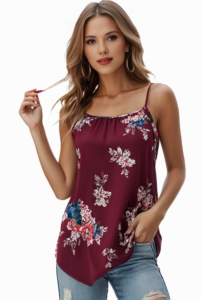plus size boho tank top women s plus paisley print square neck medium stretch ruched tank top 122768