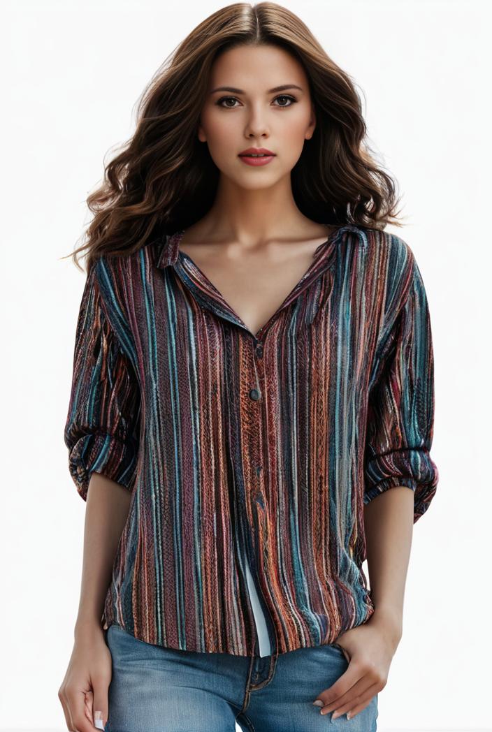 plus size boho top women s plus allover paisley print half sleeve v neck slight stretch top 122778
