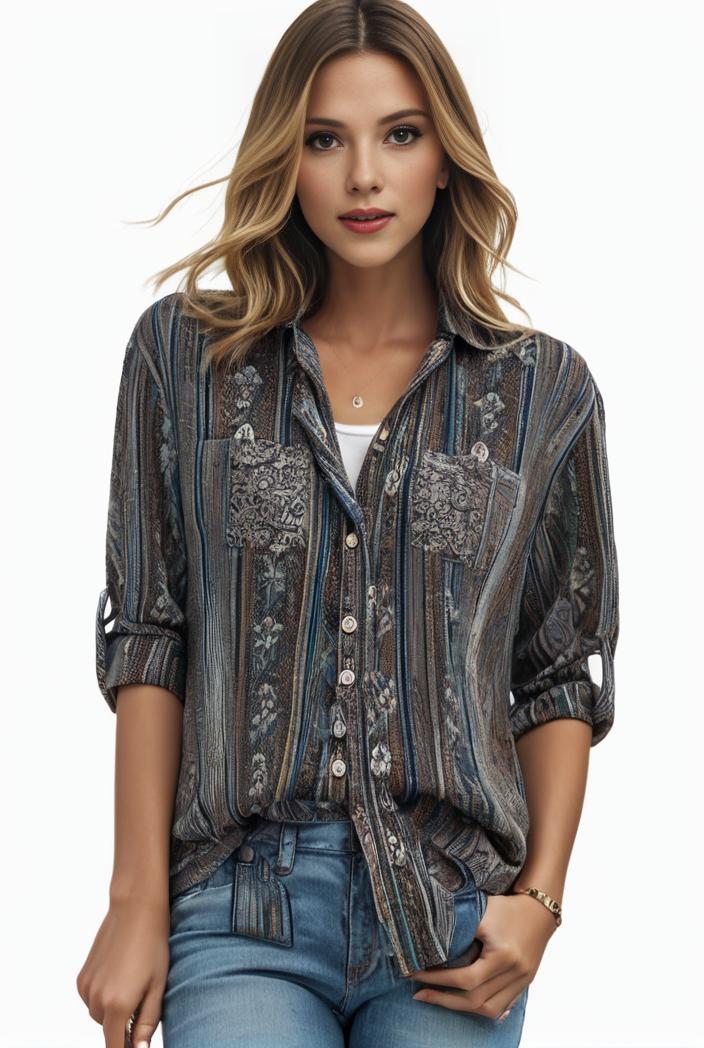 plus size boho top women s plus allover paisley print half sleeve v neck slight stretch top 122788