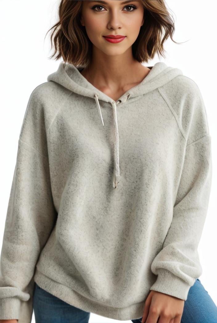 plus size casual hoodie women s plus solid ribbed long sleeve slight stretch hoodie drawstring sweatshirt 122909