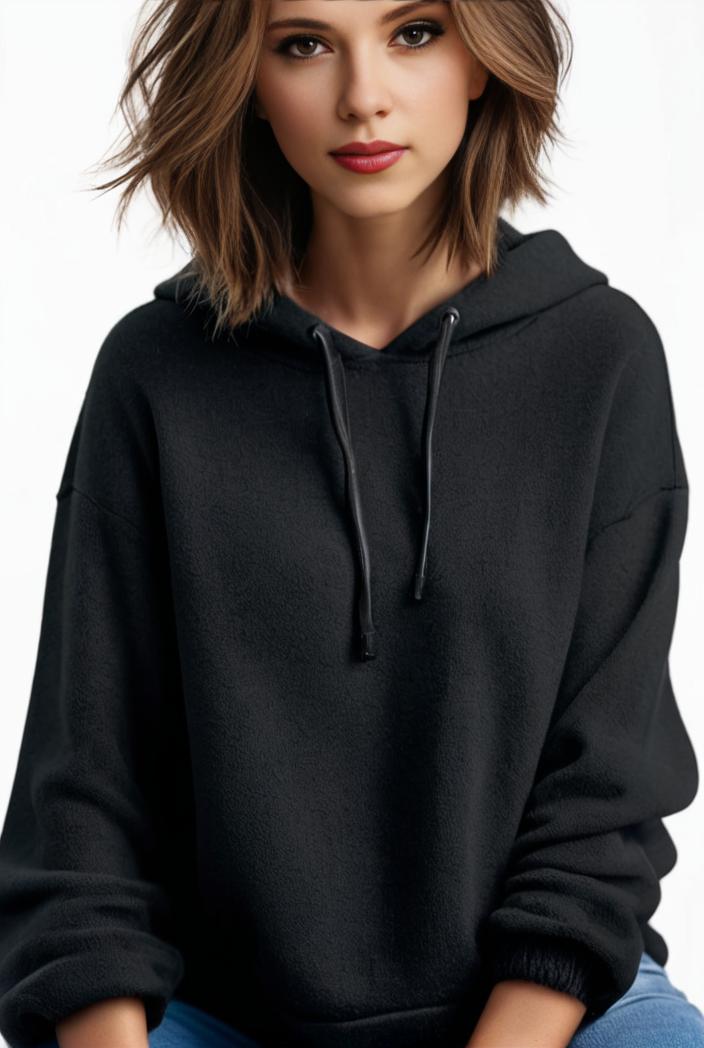 plus size casual hoodie women s plus solid ribbed long sleeve slight stretch hoodie drawstring sweatshirt 122914