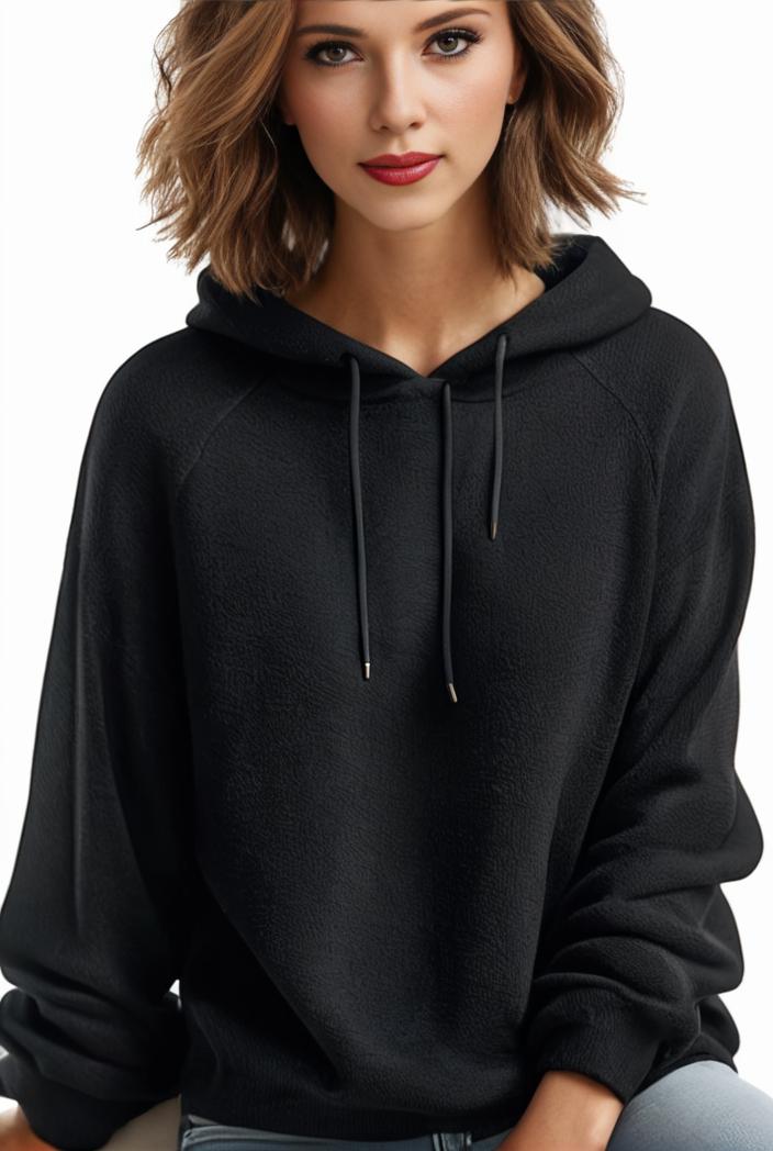 plus size casual hoodie women s plus solid ribbed long sleeve slight stretch hoodie drawstring sweatshirt 122916