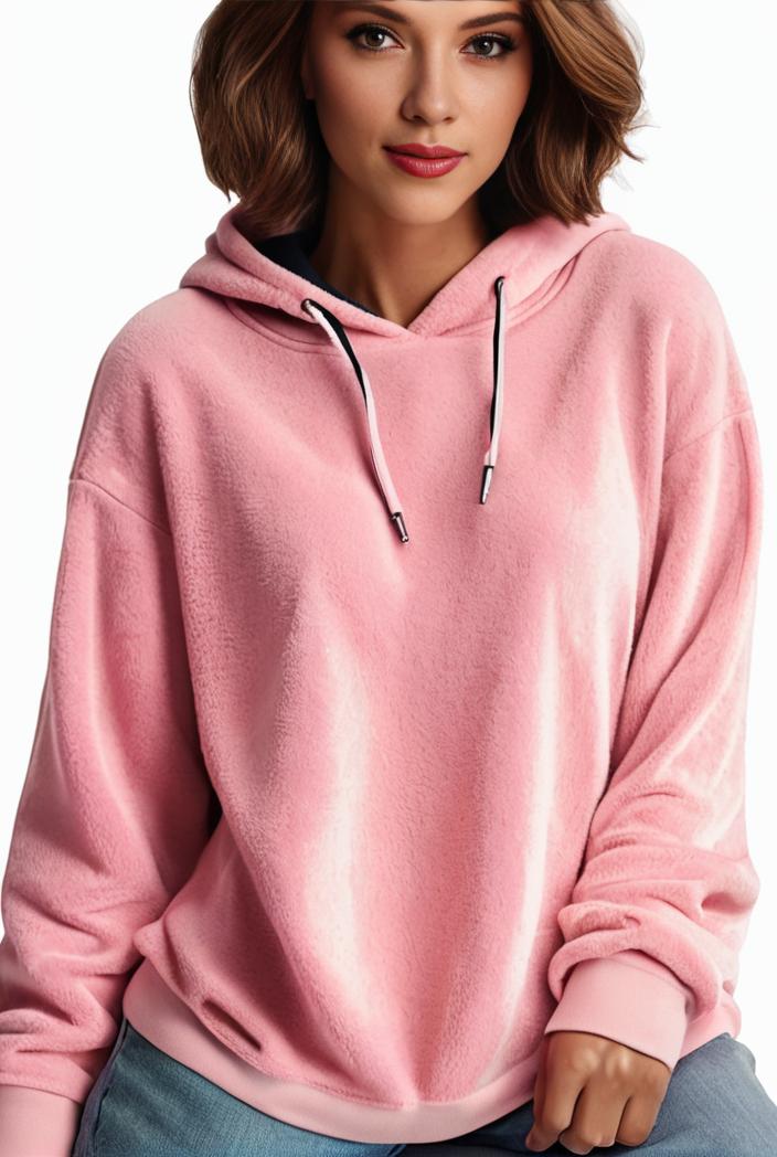 plus size casual hoodie women s plus solid ribbed long sleeve slight stretch hoodie drawstring sweatshirt 122922