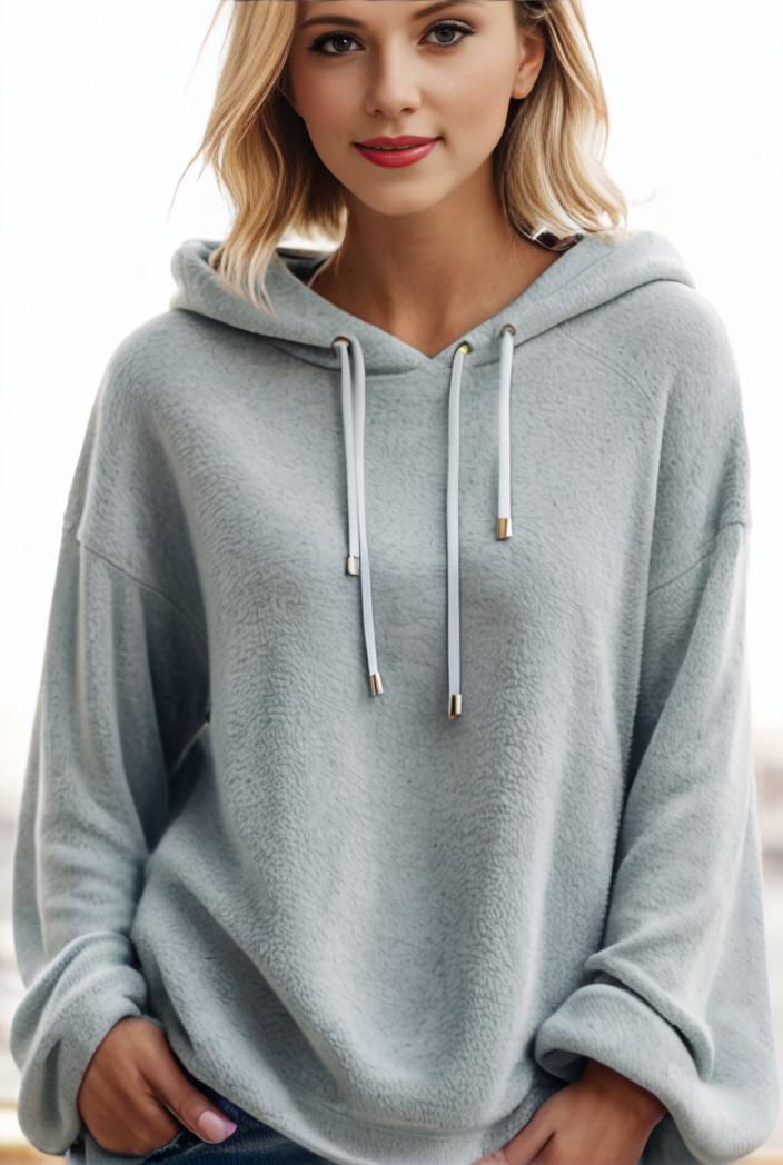 plus size casual hoodie women s plus solid ribbed long sleeve slight stretch hoodie drawstring sweatshirt 122932